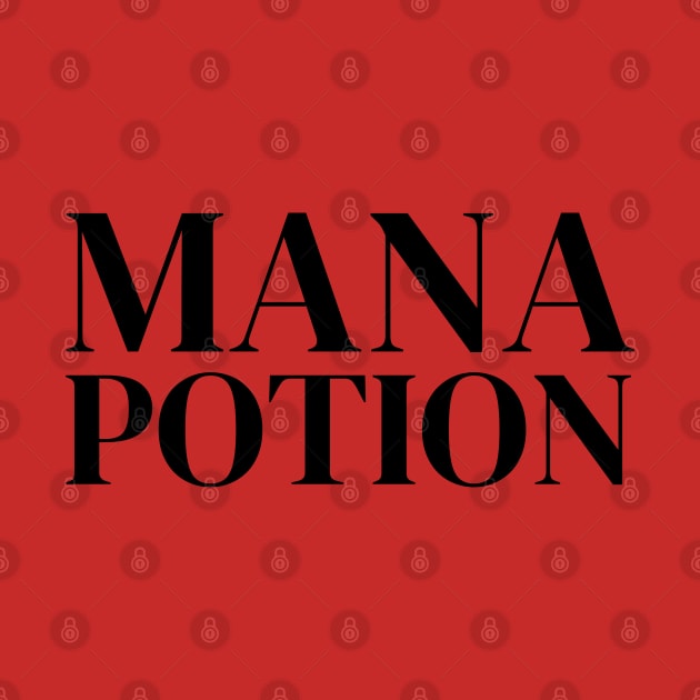 Mana Potion Text Print by CursedContent