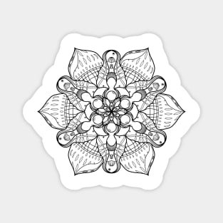 Symmetrical Sea, Lineart Only Magnet