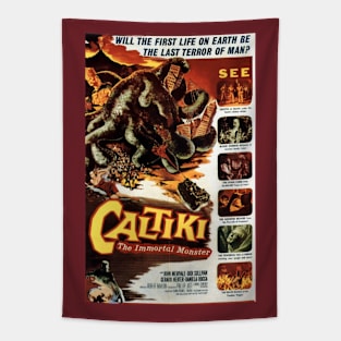 Classic Horror Movie Poster - Caltiki Tapestry