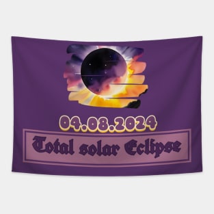 Pennsylvania State Erie PA USA Totality April 8, 2024 Total Solar Eclipse Tapestry