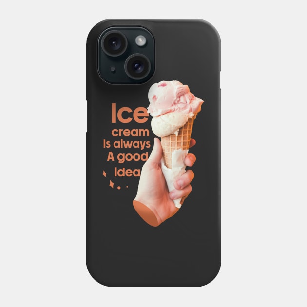 National Ice Cream Day Phone Case by SOF1AF