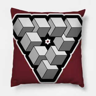 Cosmic tri-cubes Pillow