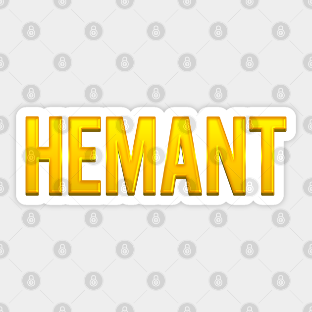 Hemant Name Hemant Sticker Teepublic Hemant is a boy name, meaning one of the 6 seasons ( part of winter in hindu origin. hemant name