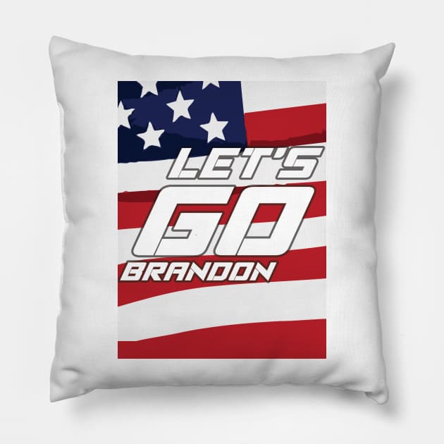 Let's go Brandon Pillow by Marko700m