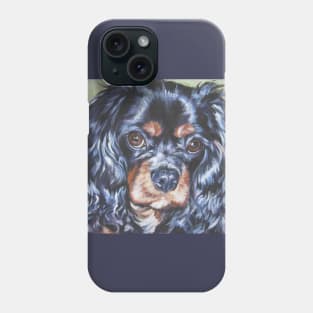 cavalier king charles spaniel fine art painting Phone Case