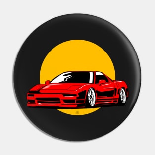 Acura NSX jdm monochrome illustration Pin