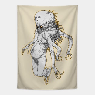 Alien BW Tapestry