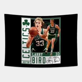 Larry Bird Legend Air Bird Basketball Signature Vintage Retro 80s 90s Bootleg Rap Style Tapestry