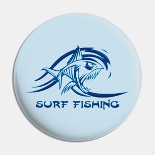 Surf Fishing Wave Pin