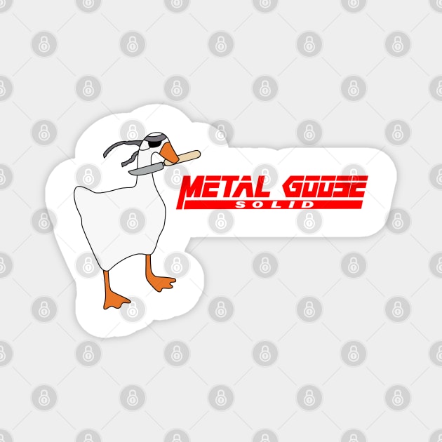 Metal Goose Solid Magnet by zody