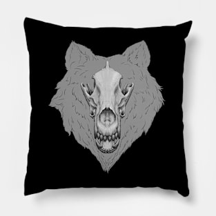 Wolfskull Pillow