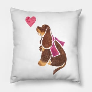 Watercolour American Cocker Spaniel Pillow