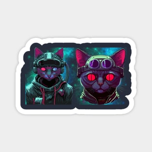 Scifi Cats Magnet