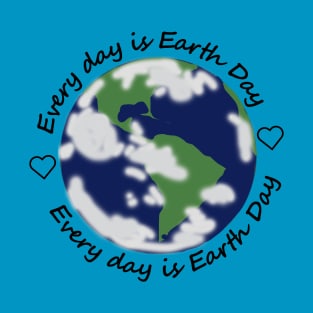 Every Day is Earth Day Eco Hearts T-Shirt