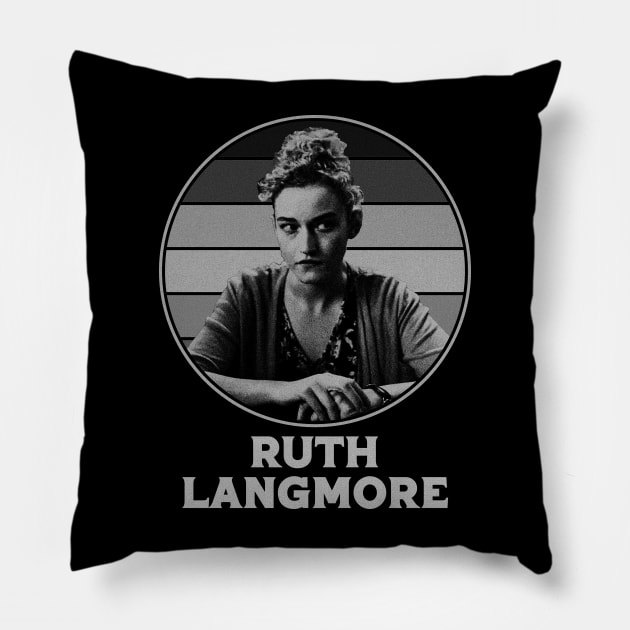 retro ruth langmore Pillow by Gummy Store