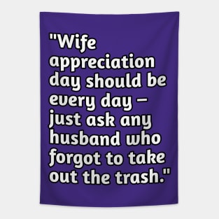 Funny wife humour Tapestry