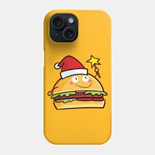 Kawaii christmas hamburger Phone Case