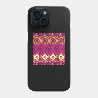 Bright Colorful Doodle Gears Phone Case