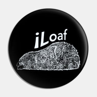 iLoaf cat loaf chill feline lazy days be a kitty Pin