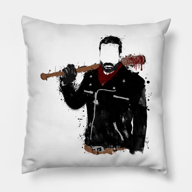 Splatter Negan Pillow by danielone8