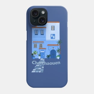 Chefchaouen Blue Alley morocco Phone Case