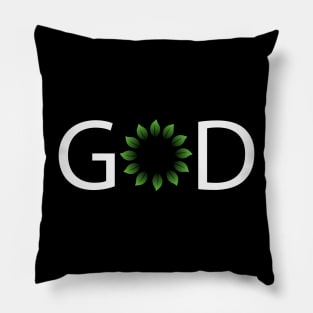 God creative typography design Pillow