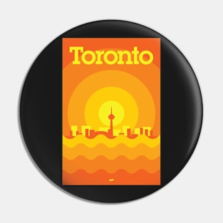 Toronto Minimalism Poster - Autumn Orange Pin