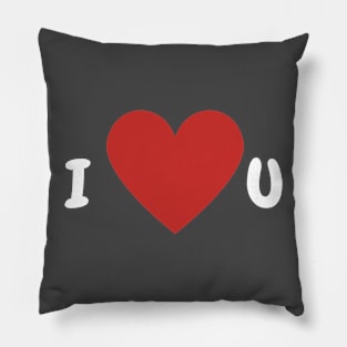 I ♥ u - I love you romantic Pillow