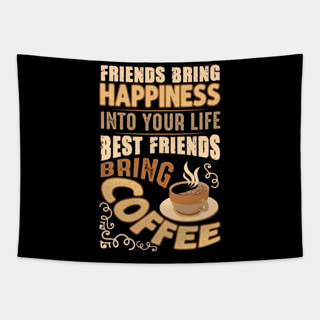 Motivation Coffee Friend Tapestry by Alvd Design