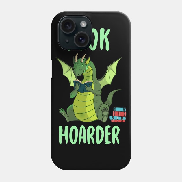 Book Hoarder Dragon Phone Case by Eugenex