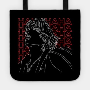 Laughing Tidus (White Outline) Tote