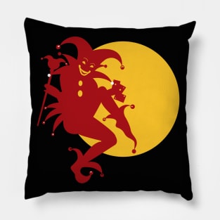 Red Harlequin Pillow