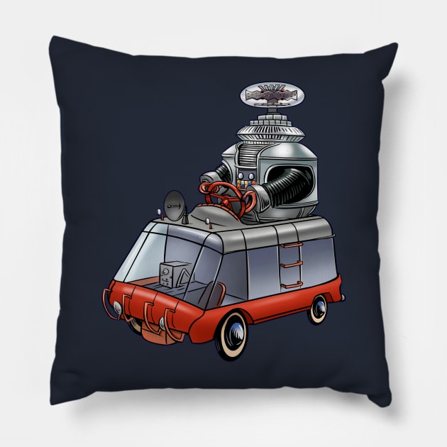 Lost In Space Pedal Car Pillow by ChetArt