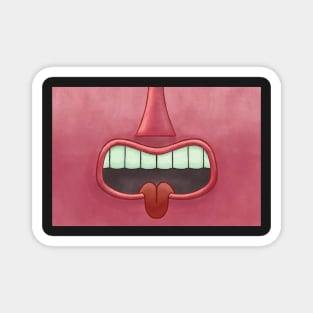 Cherry Red Tongue Mask! Magnet