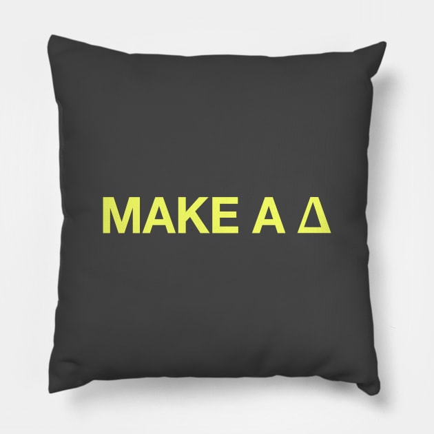 To make a Δ, be the Δ Pillow by codeWhisperer