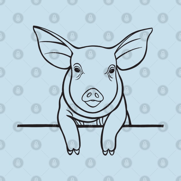 Pig drawing for animal lovers by Green Paladin