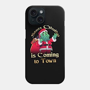 Santa Cthulhu is Coming to Town Phone Case