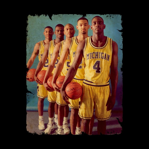 VINTAGE  michigan  BASKETBALL by SOEKAMPTI