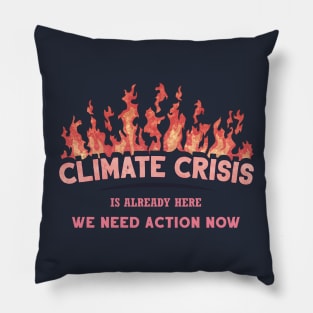 Climate Crisis Pillow