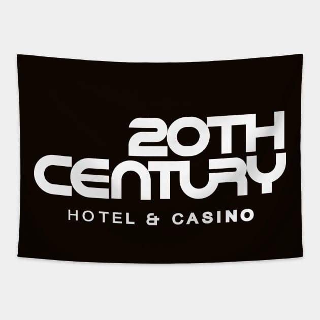 Retro Vintage the 20th Century Hotel and Casino Tapestry by StudioPM71