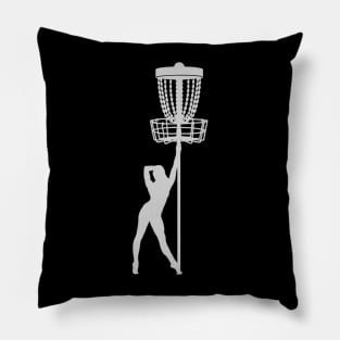 Disc Golf Pole Dancer Funny Frolf Pillow