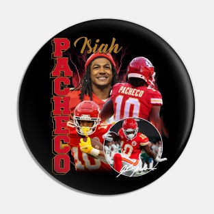 VINTAGE FOOTBALL ISIAH PACHECO BOOTLEG Pin