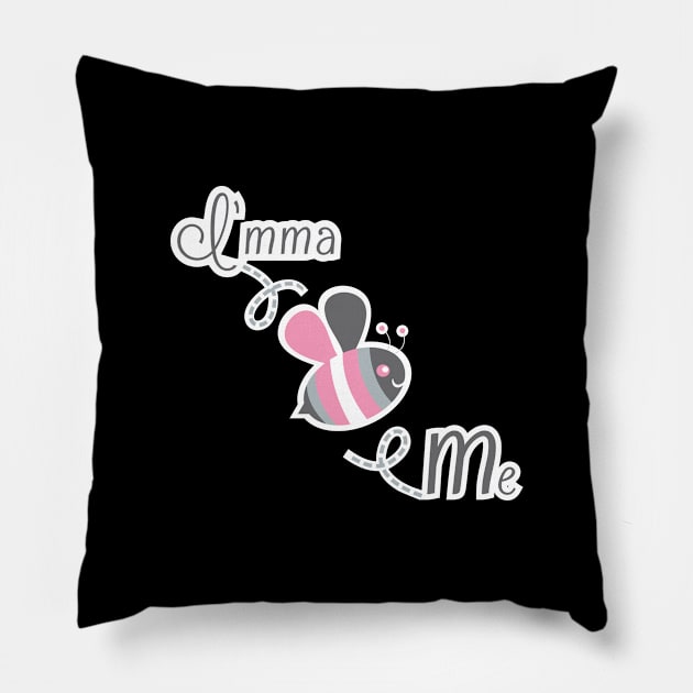 I'mma Bee Me (Demigirl Pride) Pillow by Last Candle Games