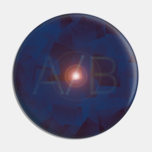 A/B Logo As Cubit Light Pin