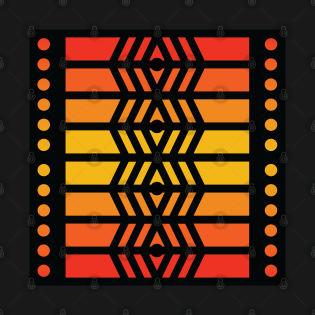 “Dimensional Surveillance” - V.4 Orange - (Geometric Art) (Dimensions) - Doc Labs by Doc Labs