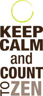 Keep Calm and Count To Zen Magnet