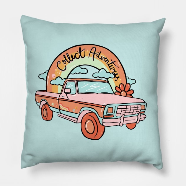 Collect Adventures Pillow by Doodle by Meg