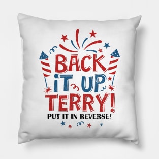 Retro Back Up Terry Back It Up Terry 4th Of July Fireworks Pillow