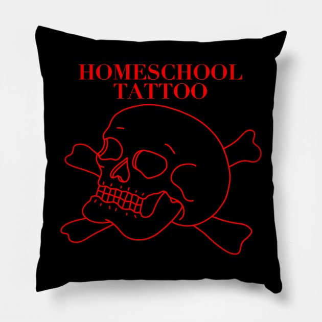 HomeSchoolTattoo Skull Pillow by HomeSchoolTattoo