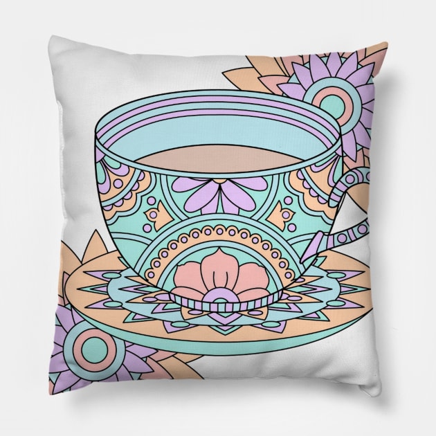 Chai Tea Pillow by ValinaMoonCreations